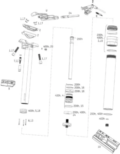 ROCKSHOX Ersatzteile Reverb Sattelstütze (B1 / 2017 - 2019)