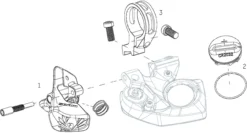 SRAM Ersatzteile XX1 / X01 Eagle AXS Schaltbremshebel