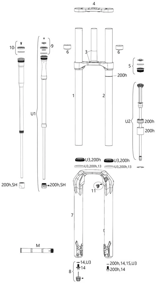 ROCKSHOX Ersatzteile BoXXer Select/Ultimate (C2 / 2020-2021) 1 ROCKSHOX Ersatzteile BoXXer Select/Ultimate (C2 / 2020-2021)
