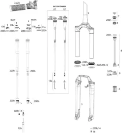 ROCKSHOX Ersatzteile SID SL 32 Mm Select/Select+/Ultimate (C1 / 2021)