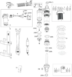 ROCKSHOX Ersatzteile Super Deluxe Coil (A1-A2 / 2018-2020)